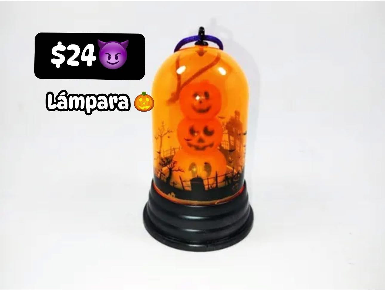 Lámpara craneo y calabaza