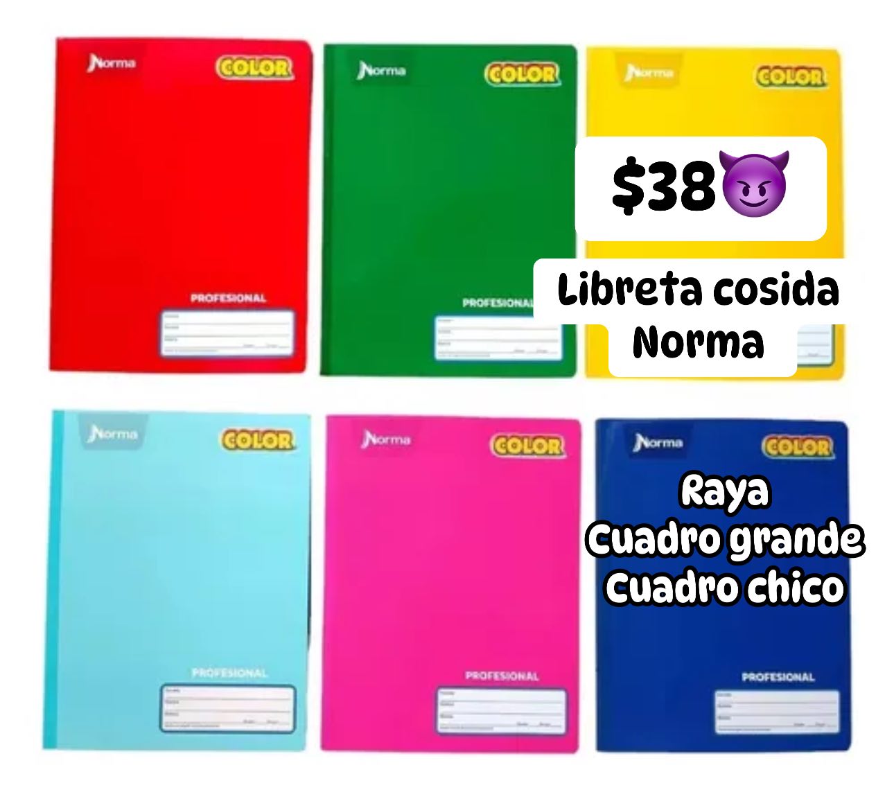 LIBRETA PROFESIONAL DOBLE RAYA COSIDA MADISON