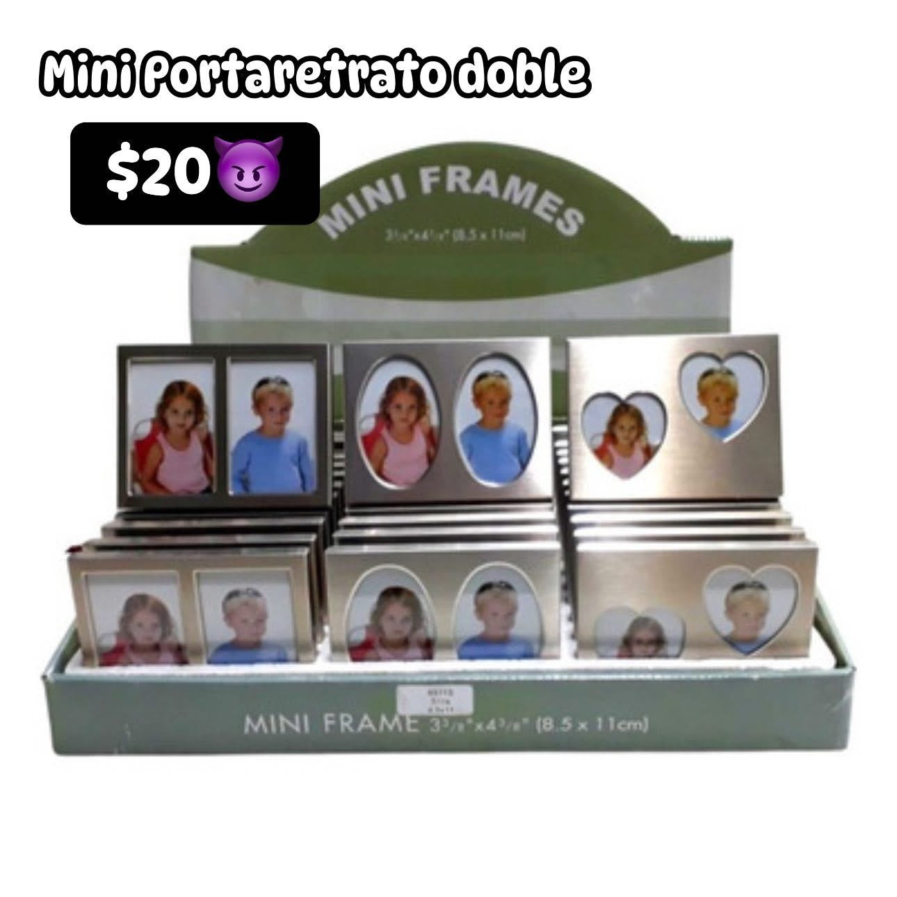 Mini Portaretrato doble