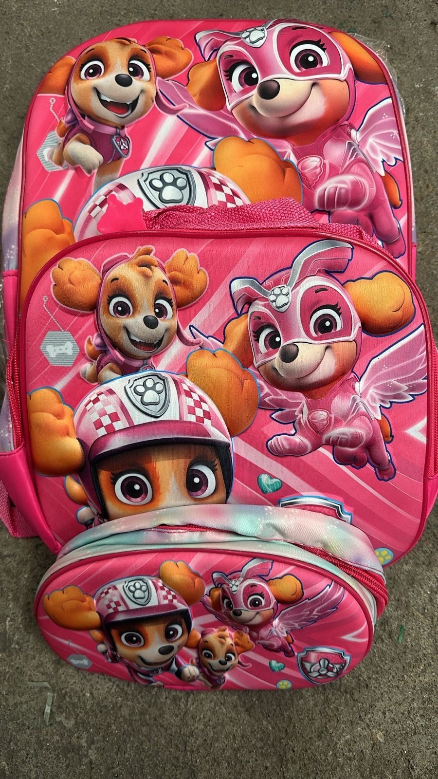 MOCHILA TRIPLE PREESCOLAR SKY PAW PATROL