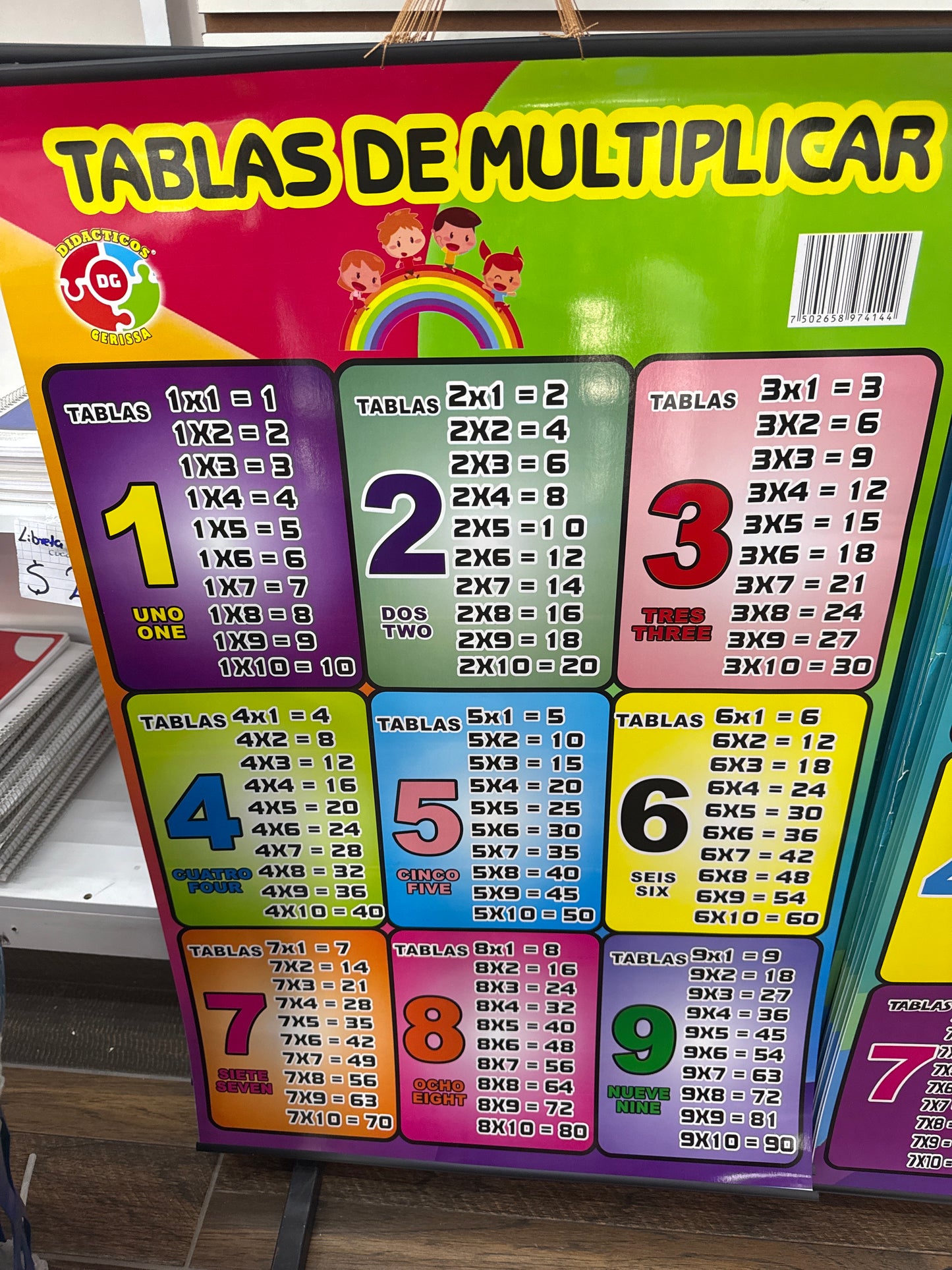 PERGAMINO TABLAS JUMBO