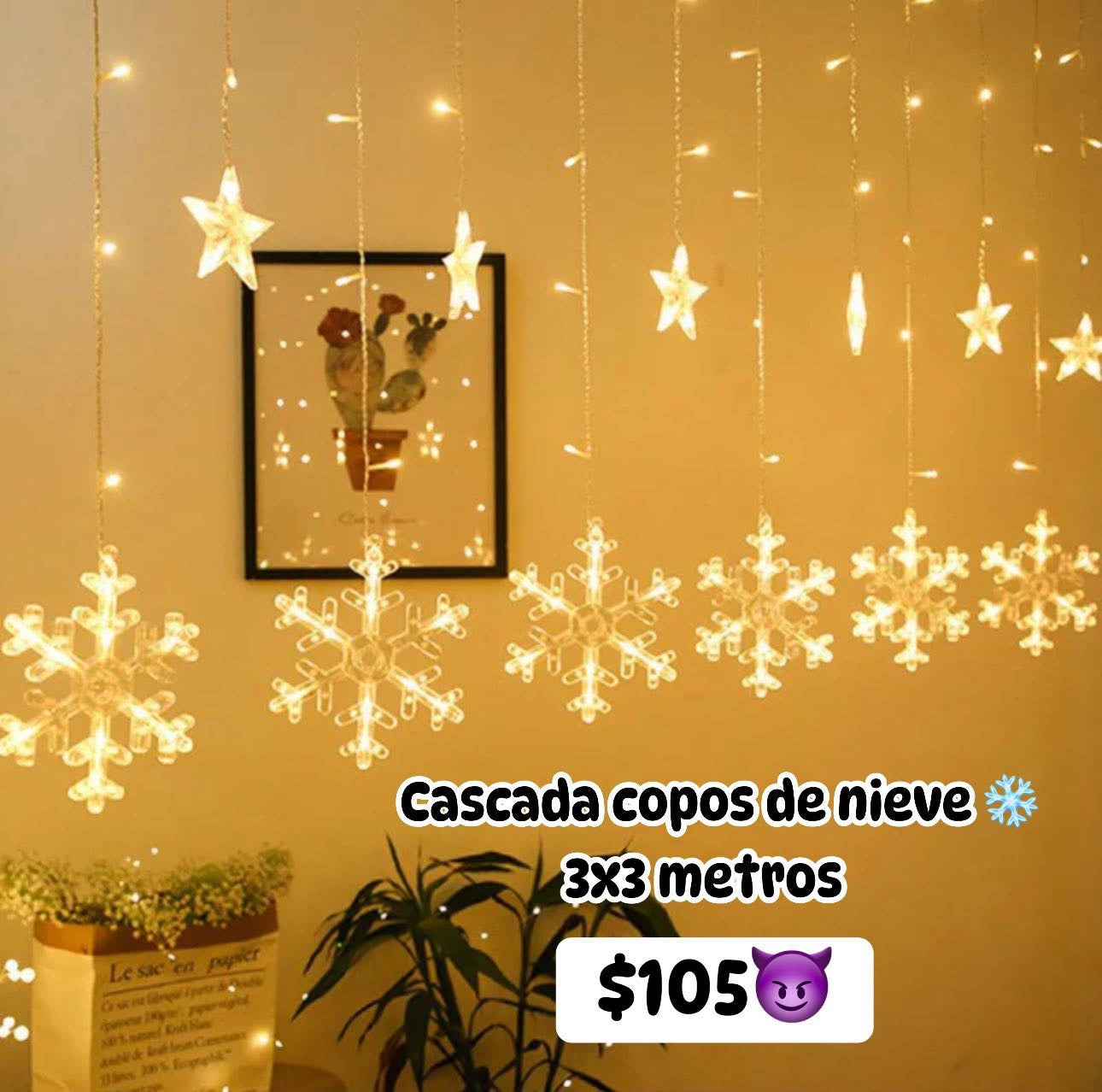 Cascada copos de nieve 3x3