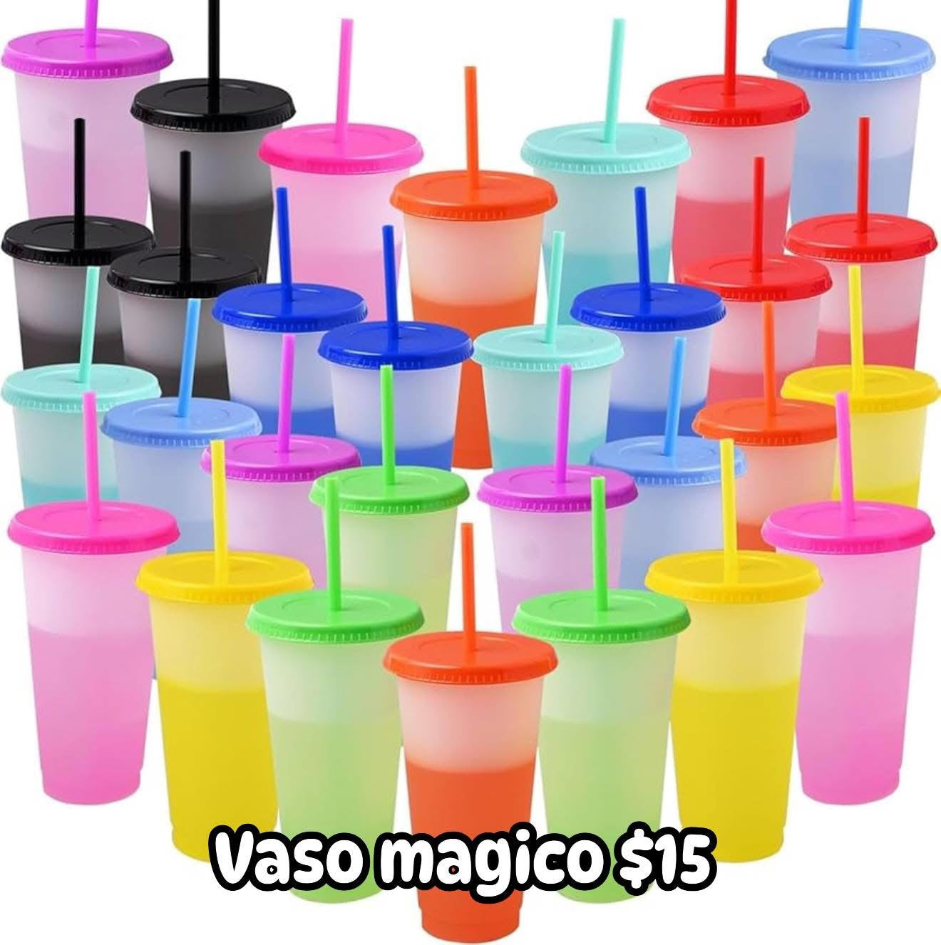 Vaso magico colores
