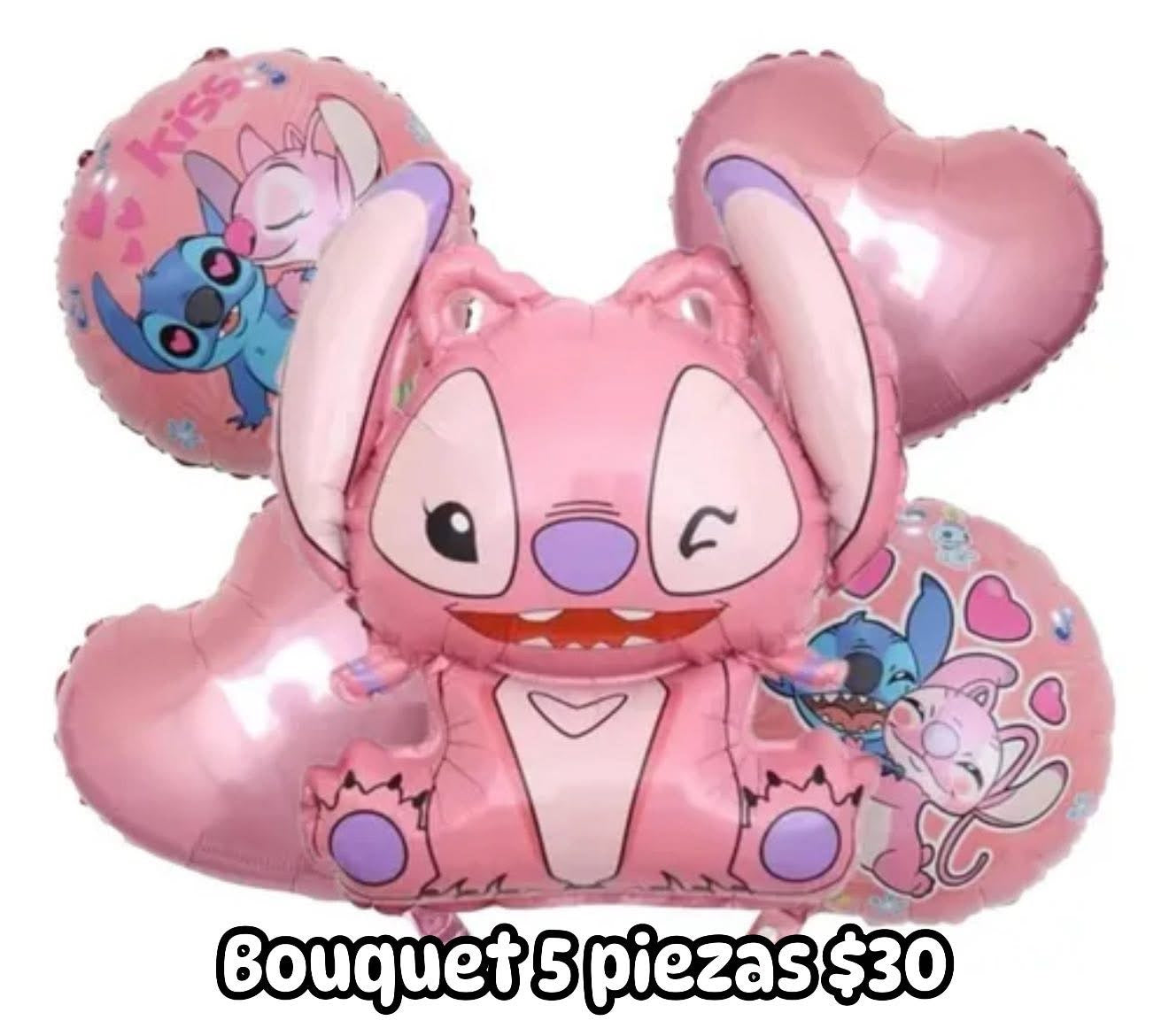 Bouquet 5 globos angela modelo 1