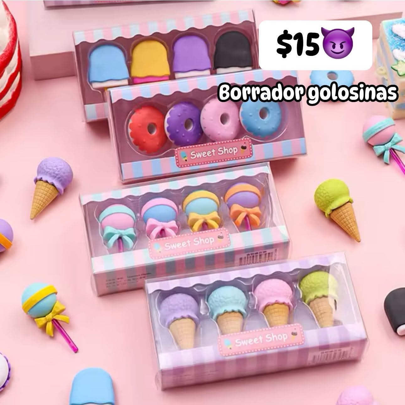 Borrador golosinas