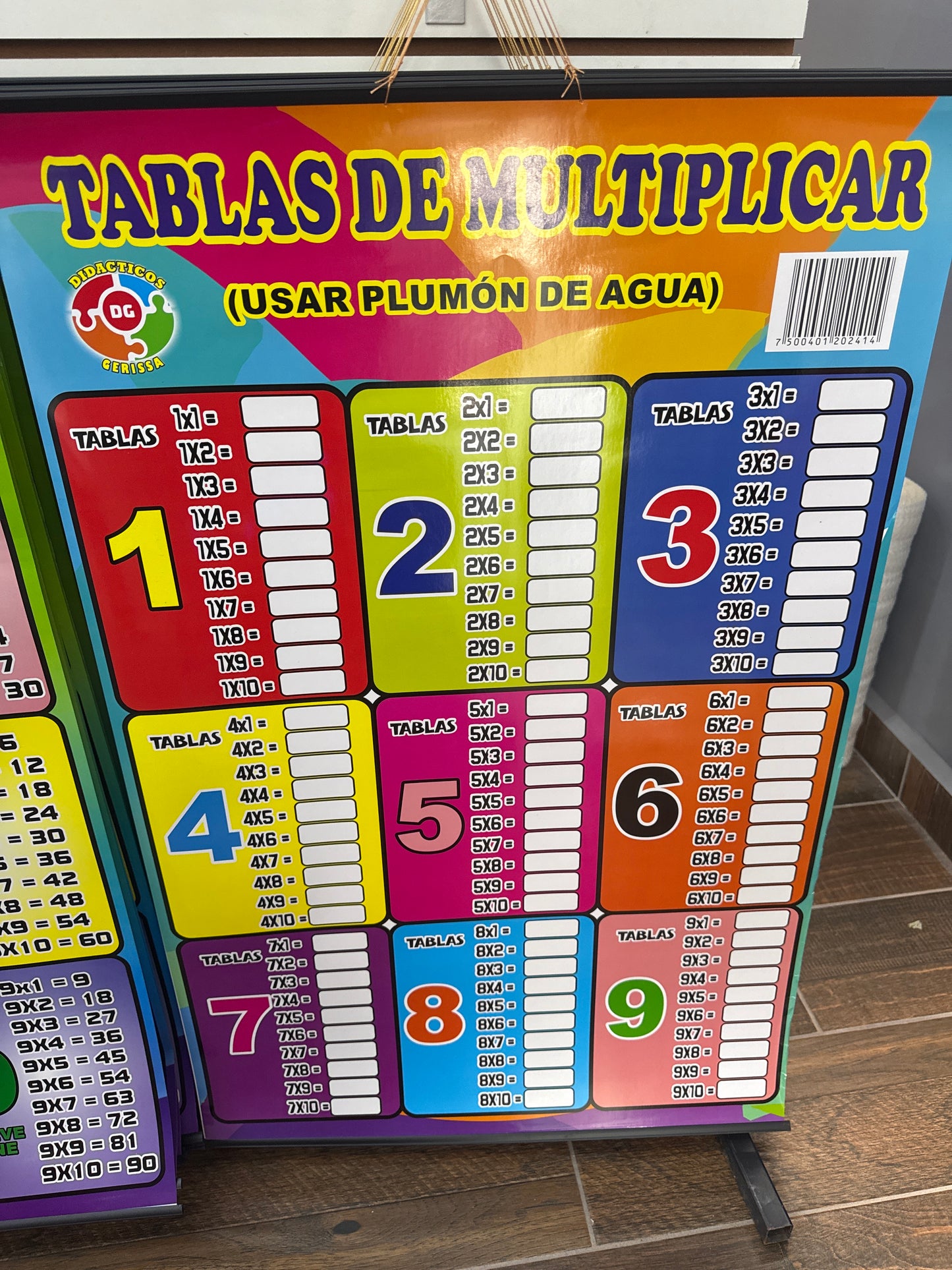 PERGAMINO TABLAS PLUMÓN JUMBO