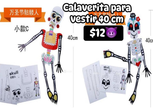 Calaverita para vestir