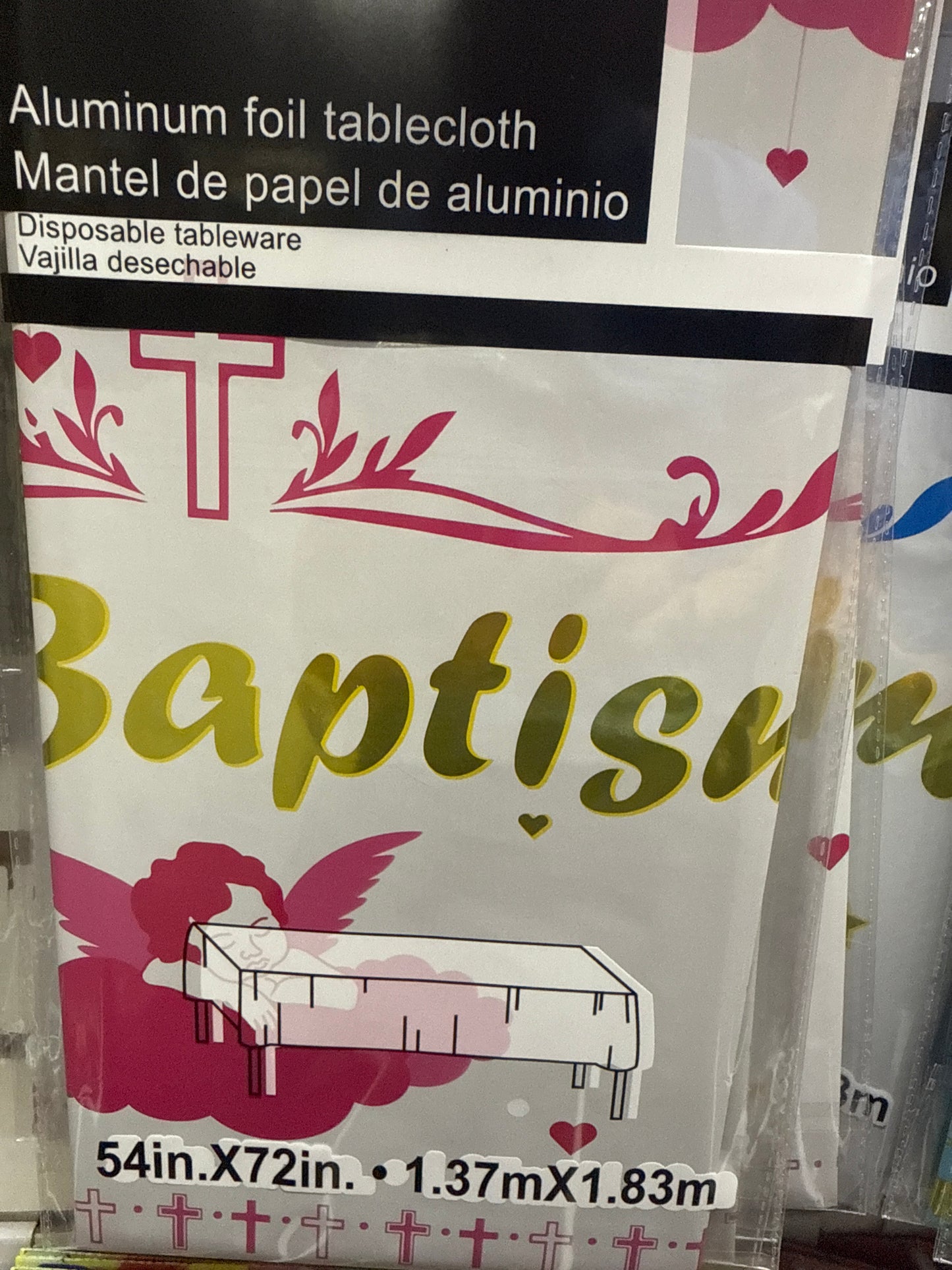 Mantel metálico bautizo