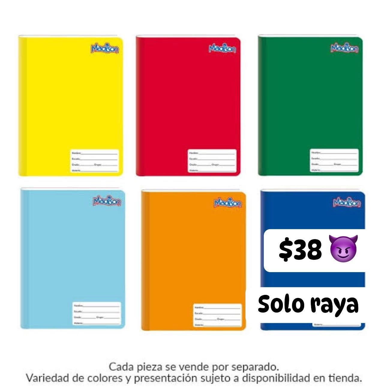 Libreta profesional cocida madison RAYA