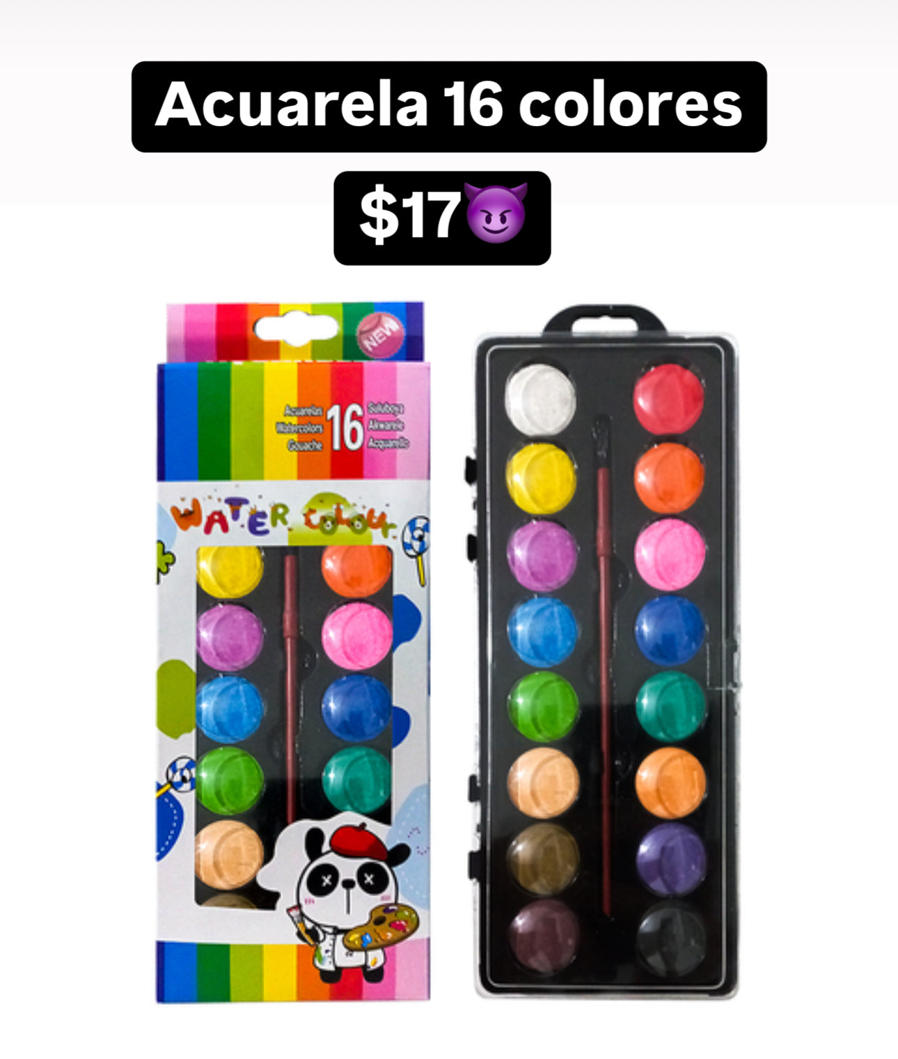 Acuarela 16 colores