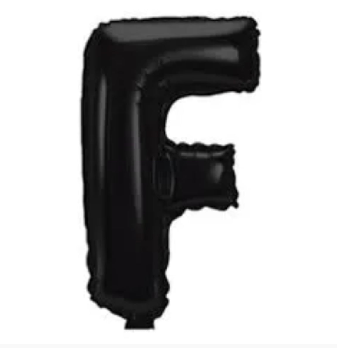 Globo Letra F negro 16 pulgadas 38cm
