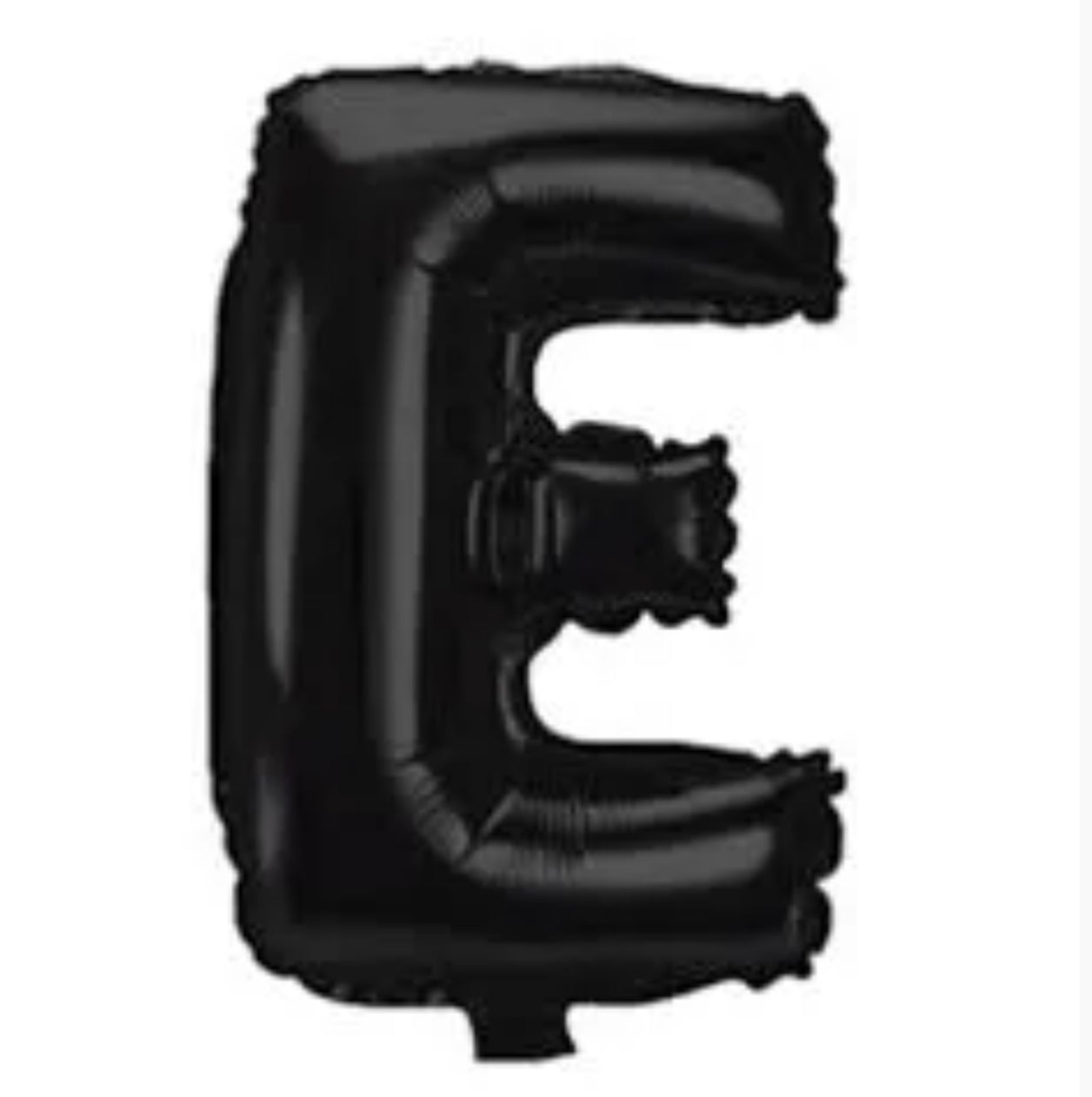 Globo Letra E negra 16 pulgadas 38cm