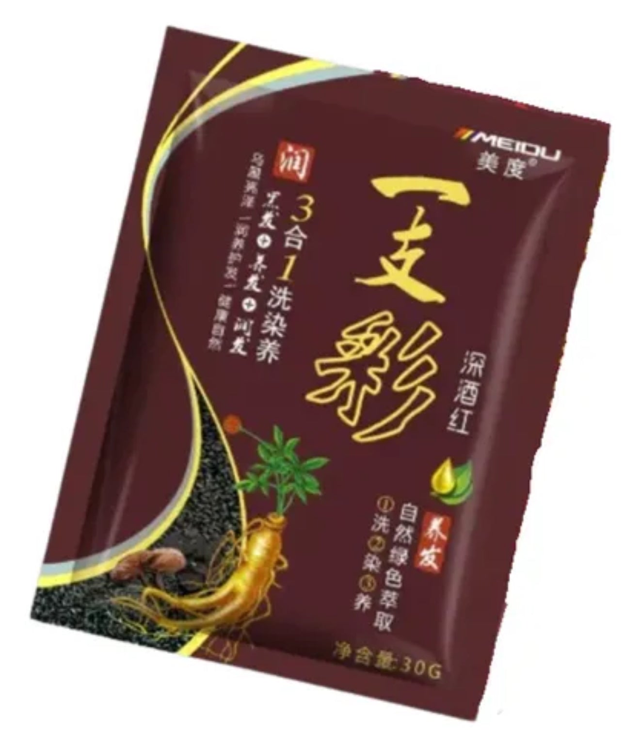 Shampoo tinte sobre ROJO OSCURO