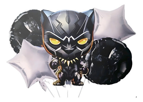 Bouquet 5 globos black panter