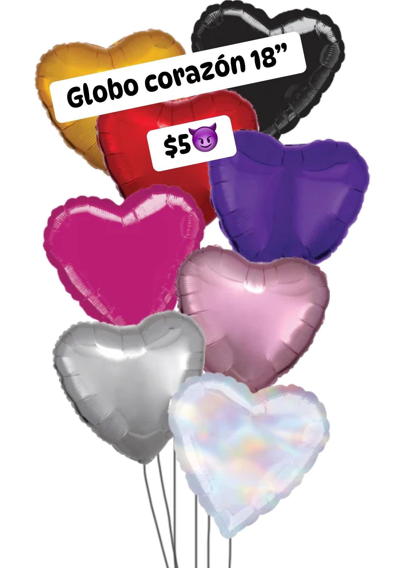 Globo corazon 18 pulgadas
