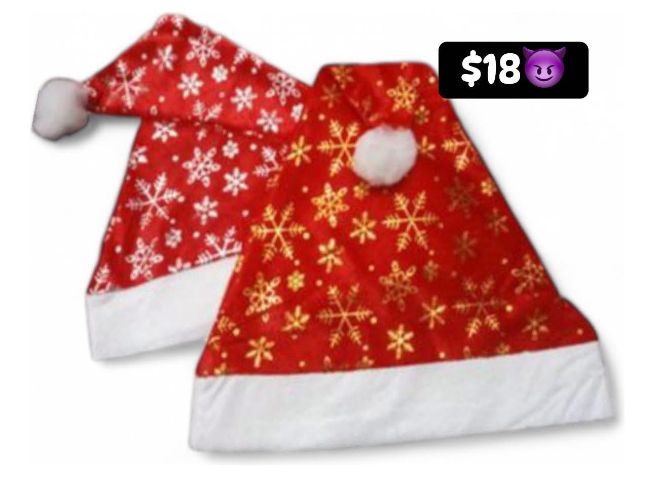 Gorro Navidad estrella dorada