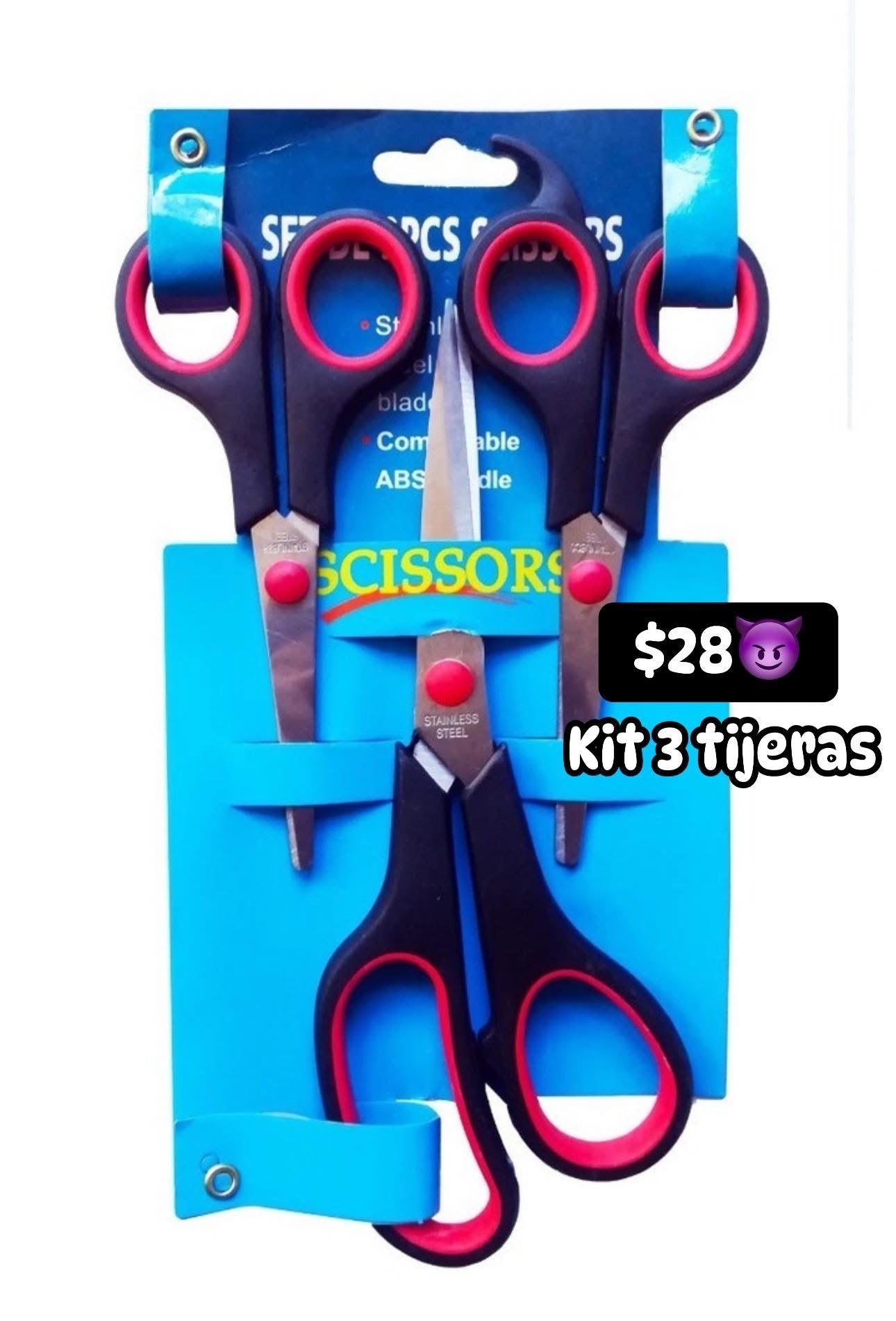 Kit 3 tijeras