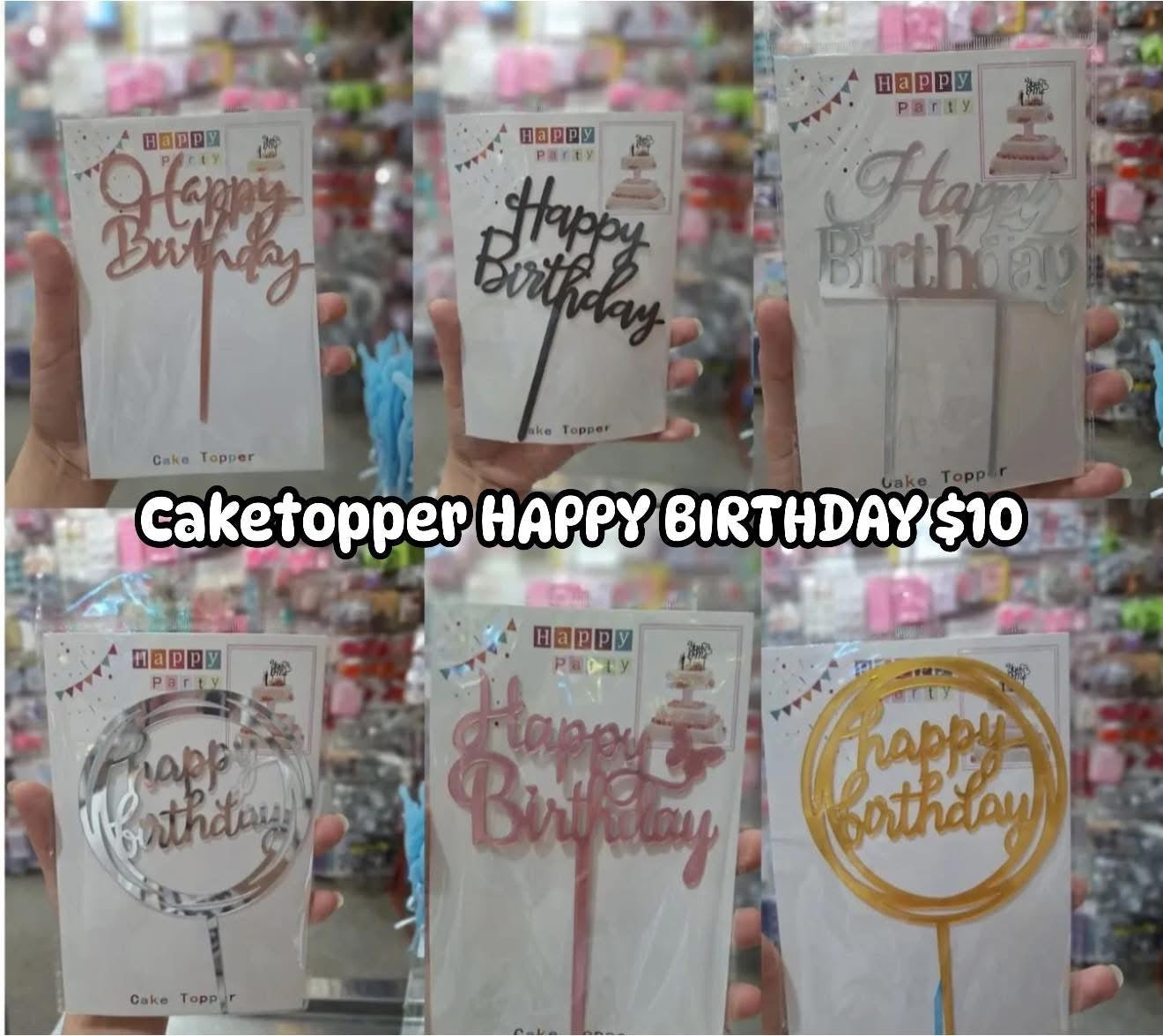 Caketopper happy birthday