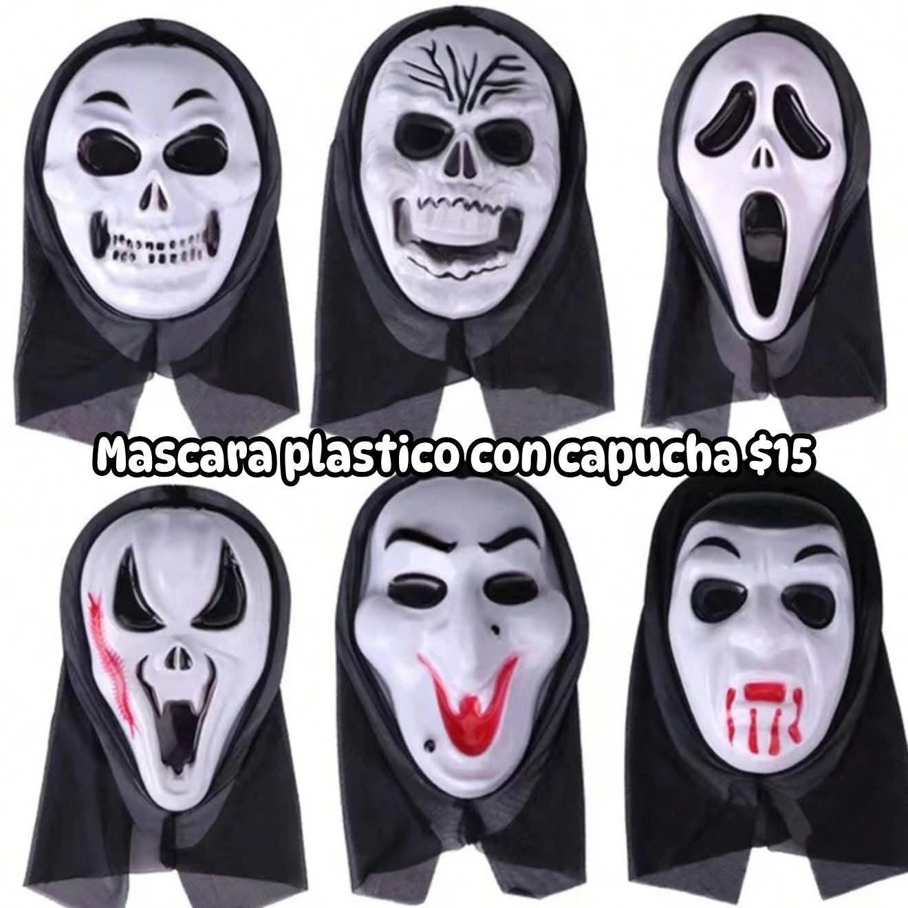 MASCARA PLÁSTICO CON CAPUCHA