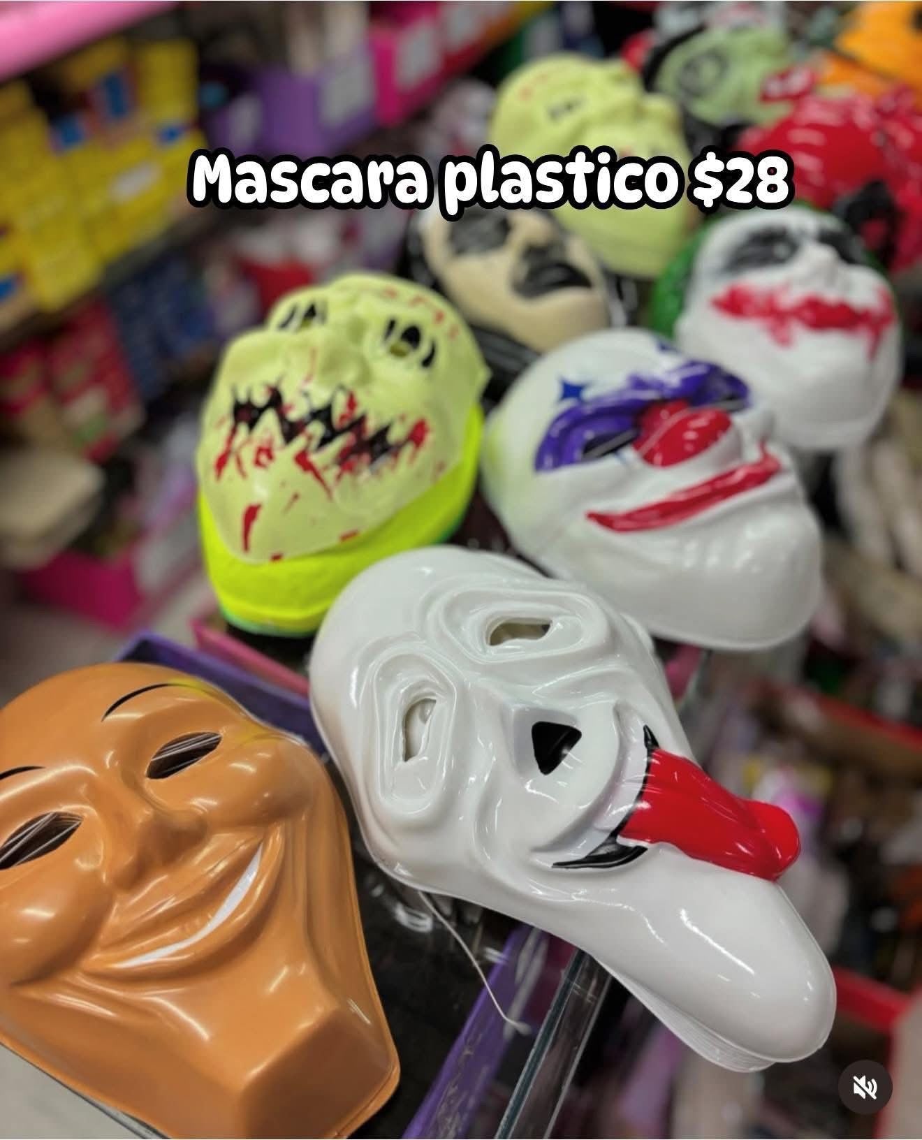 Mascara plastico Halloween