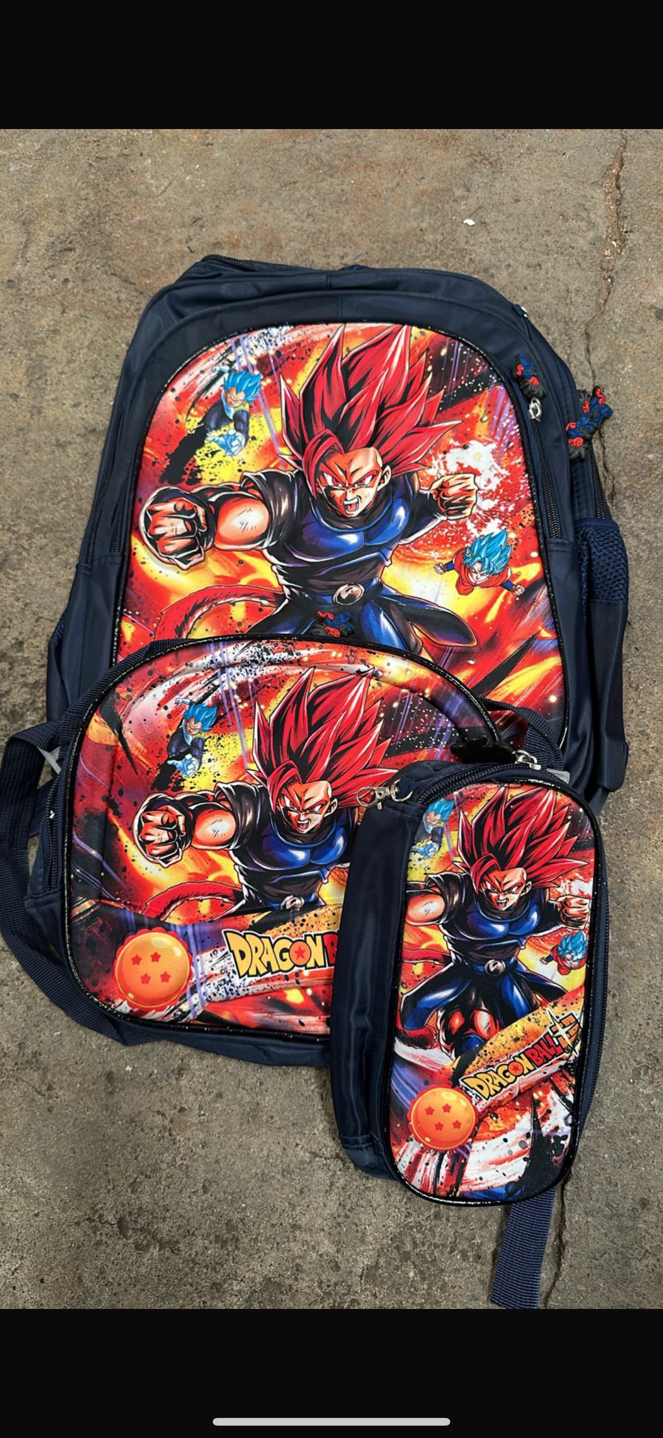 MOCHILA TRIPLE PRIMARIA Dragon ball