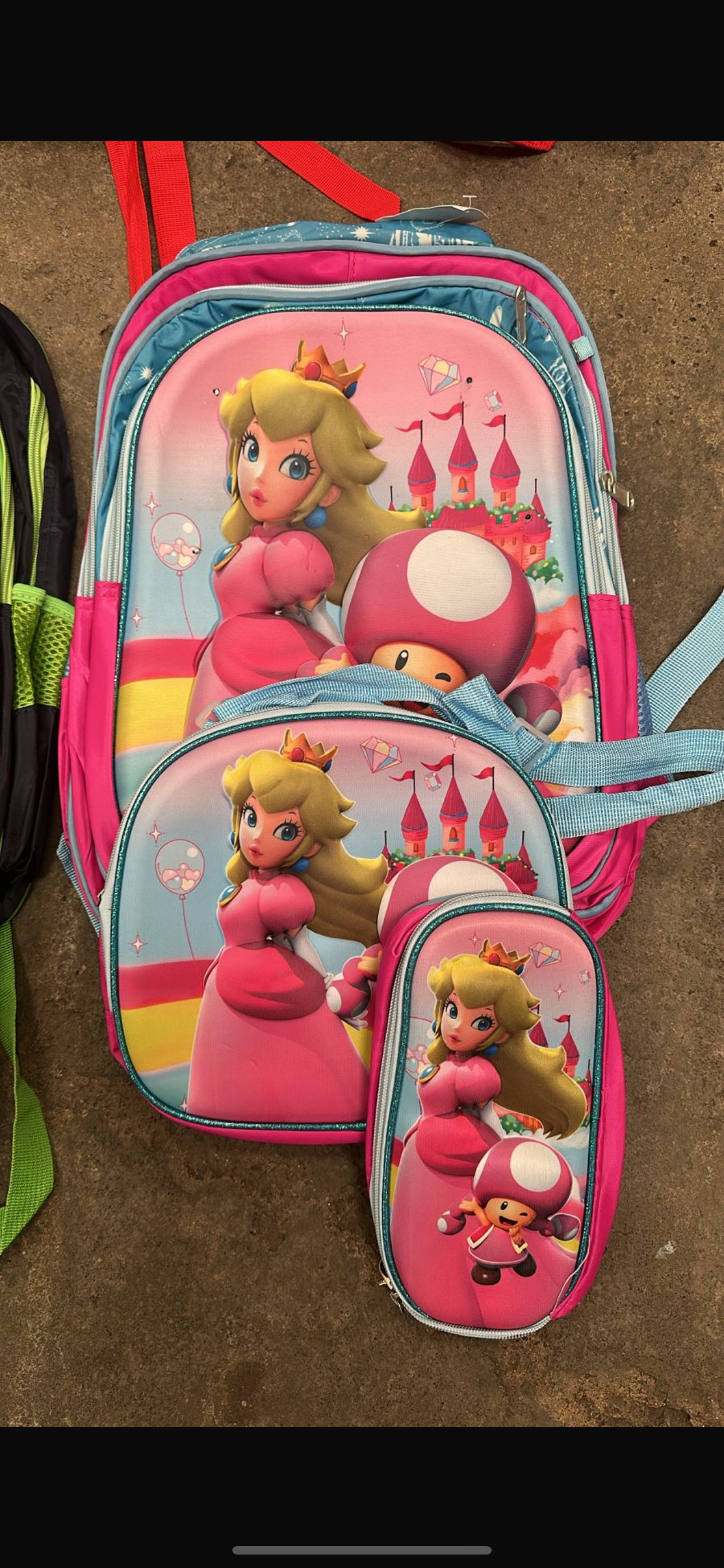 MOCHILA TRIPLE PRIMARIA princesa peach