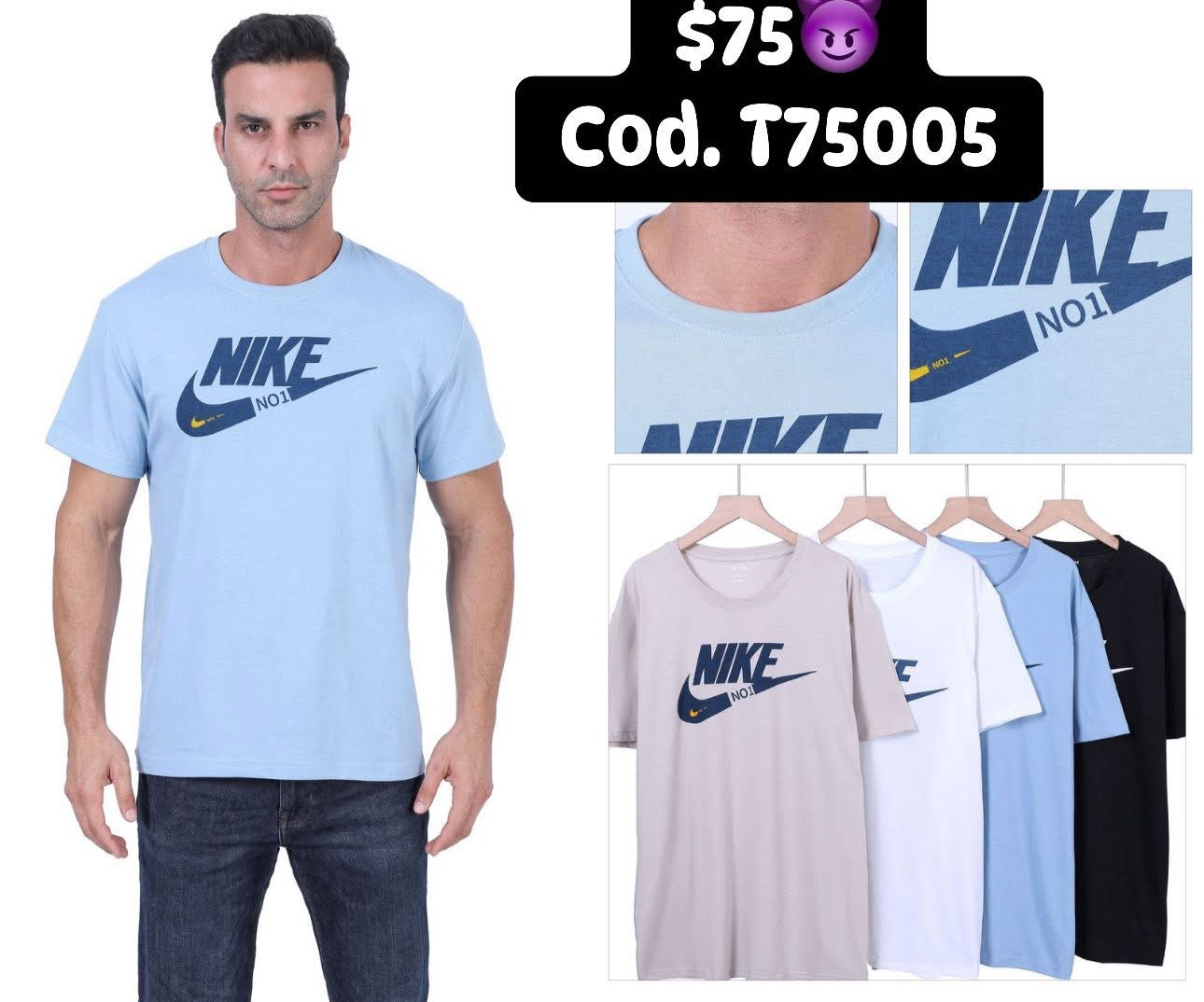 playera caballero t75005