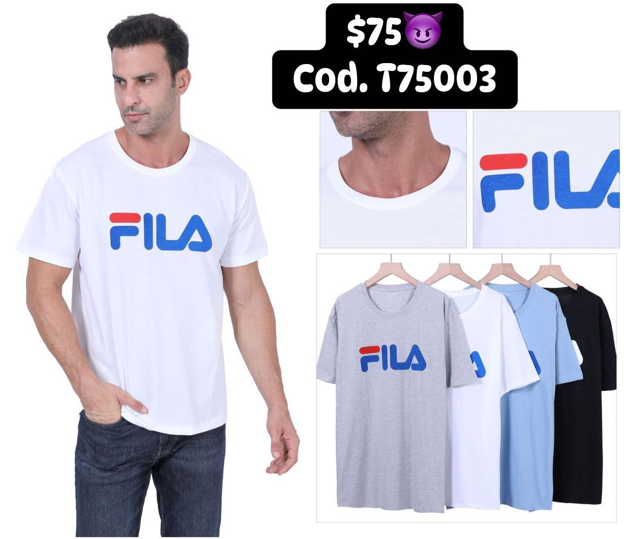 playera caballero t75003