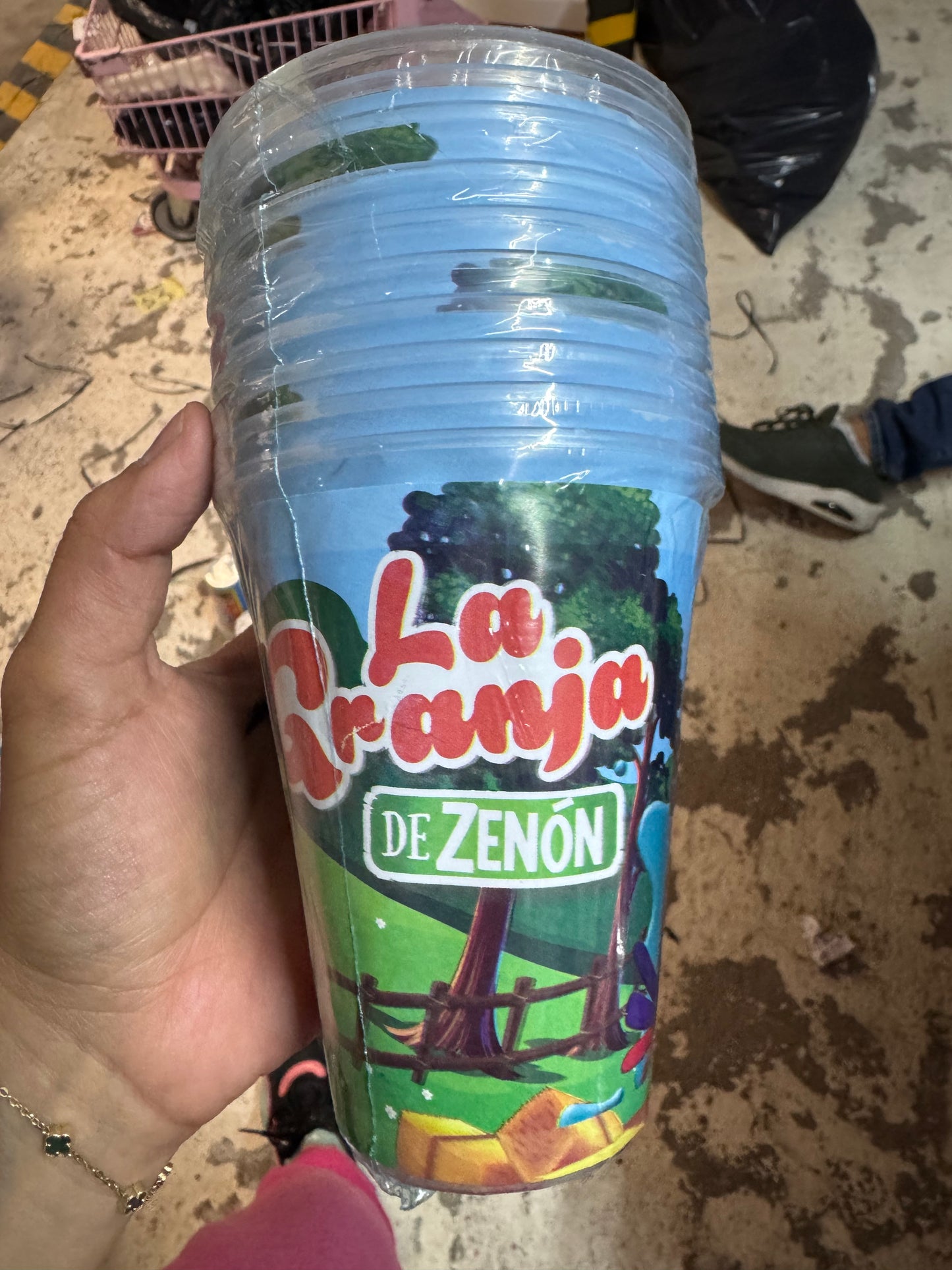 vaso desechable la granja del zenon