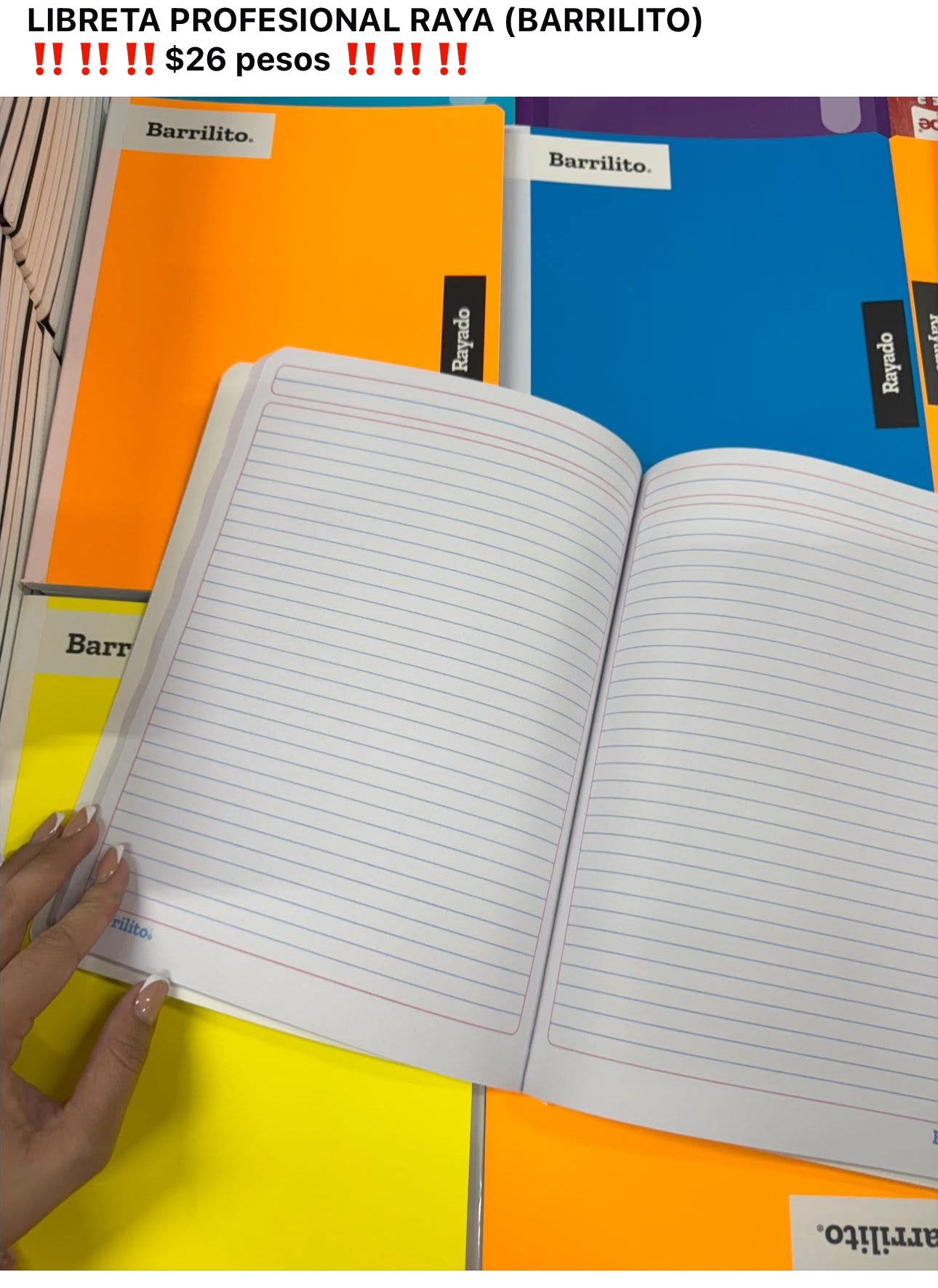LIBRETA PROFESIONAL COSIDA BARRILITO RAYA
