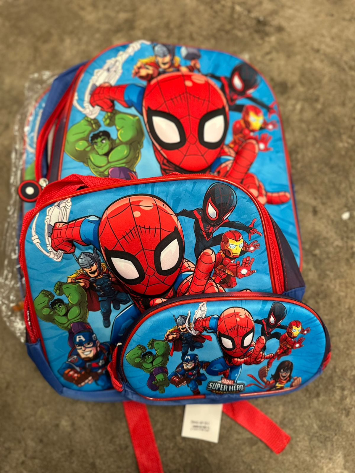 MOCHILA TRIPLE PREESCOLAR SPIDERMAN