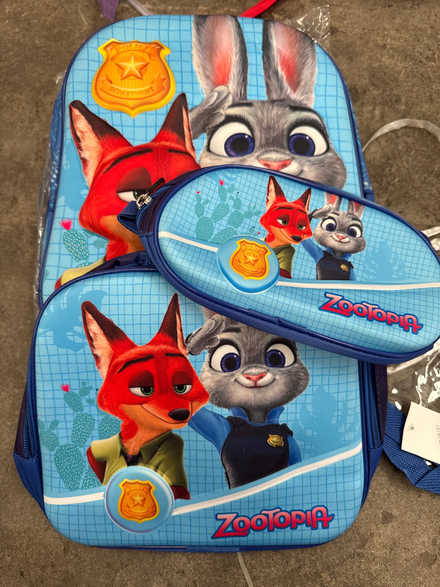 MOCHILA TRIPLE PREESCOLAR ZOOTOPIA
