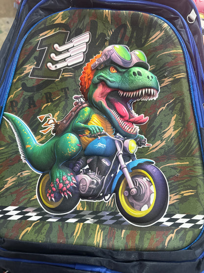 MOCHILA TRIPLE PRIMARIA DINOSAURIO