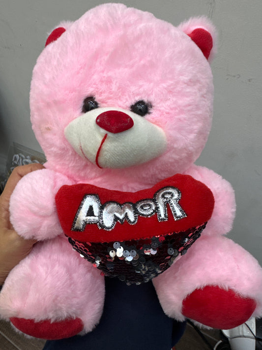 Oso Rosa peluche 35 cm