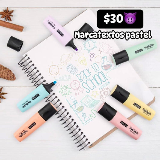 Marcatextos pastel