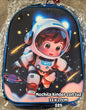 Mochila kinder 33x27cm astronauta 2