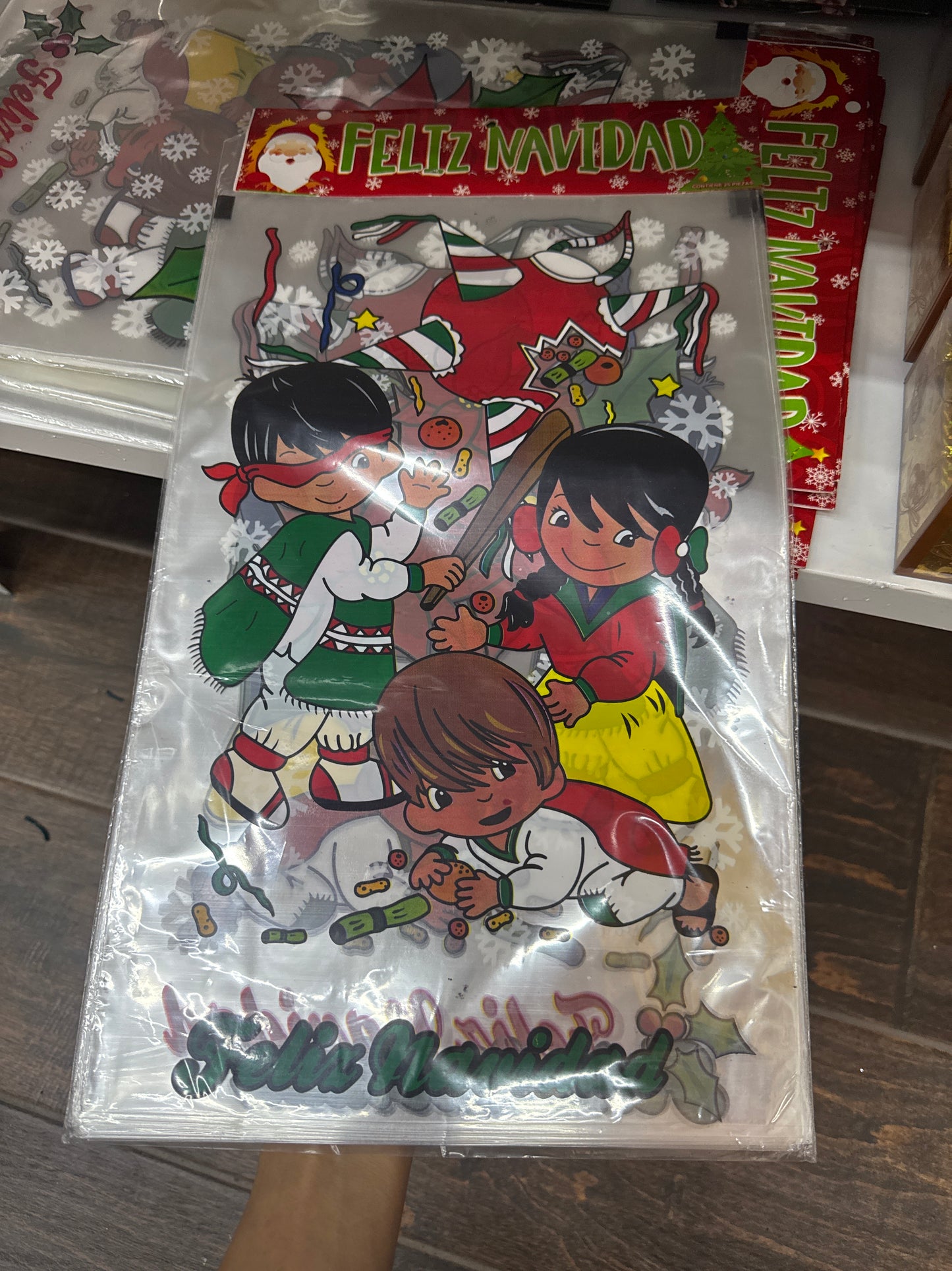 Bolsa celofán aguinaldos 25 pz