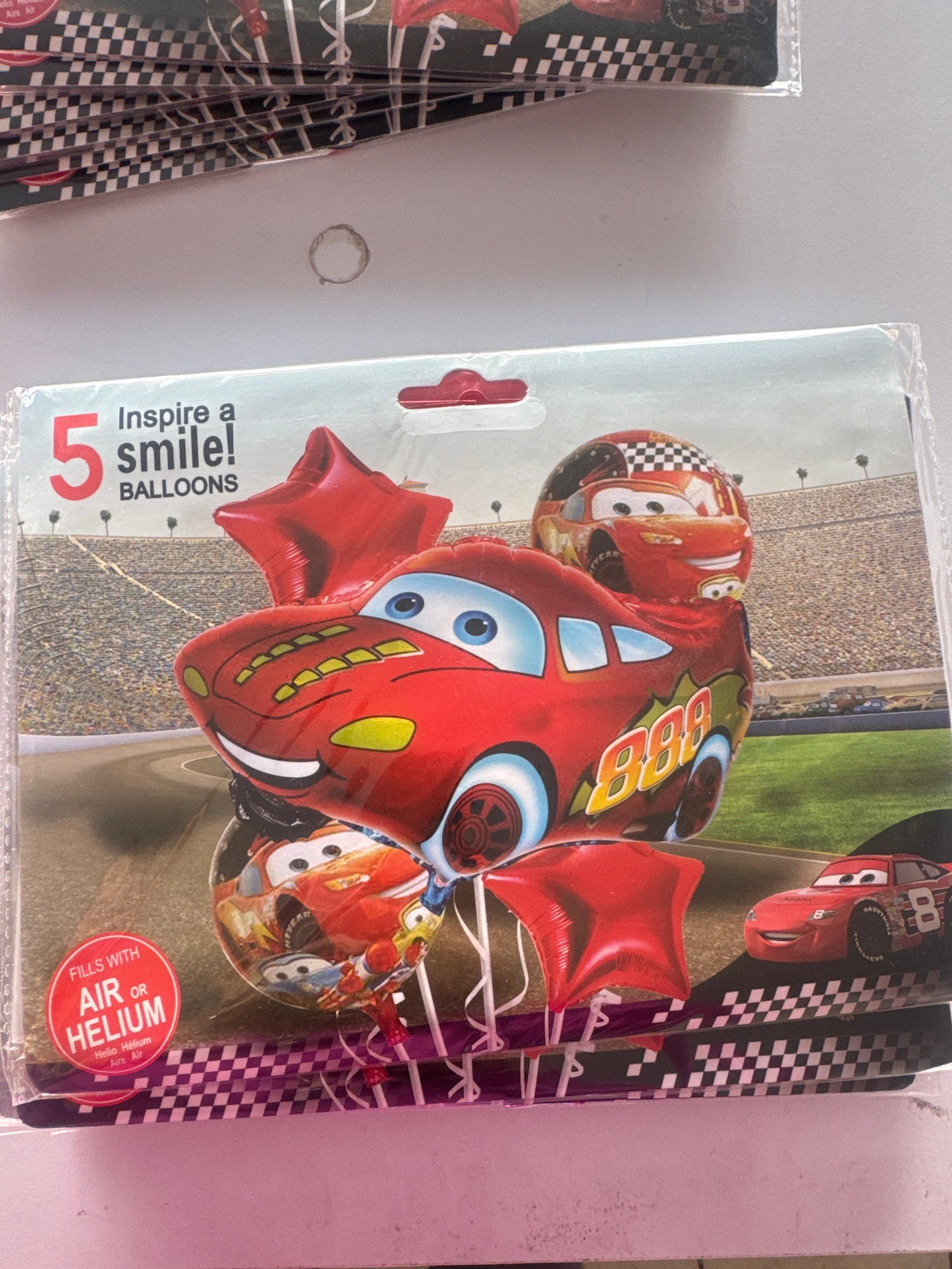 Bouquet globos rayo Mc queen cars