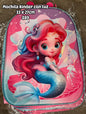 Mochila kinder 33x27cm sirena