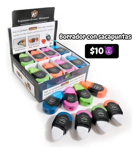 Borrador con sacapuntas