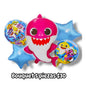 Bouquet 5 globos baby shark rosa
