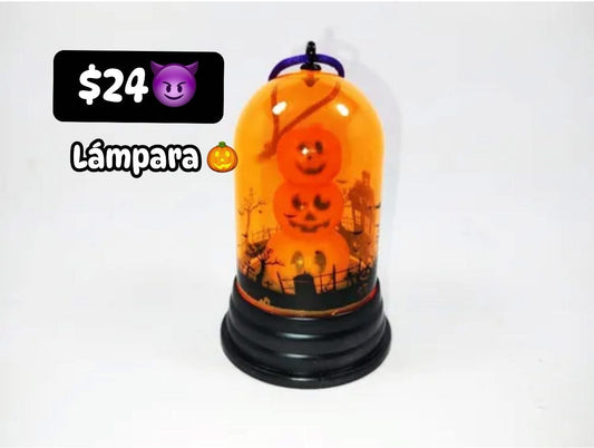 Lámpara craneo y calabaza