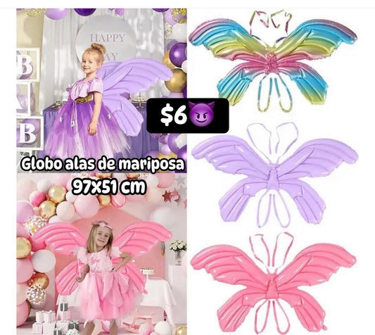 Globo alas de mariposa