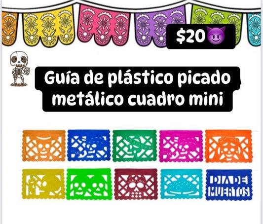 Guia de plastico picado metálico mini