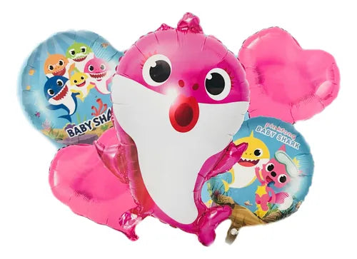 Bouquet baby shark rosa