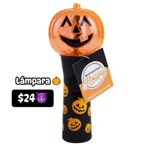 Lámpara calabaza y fantasma