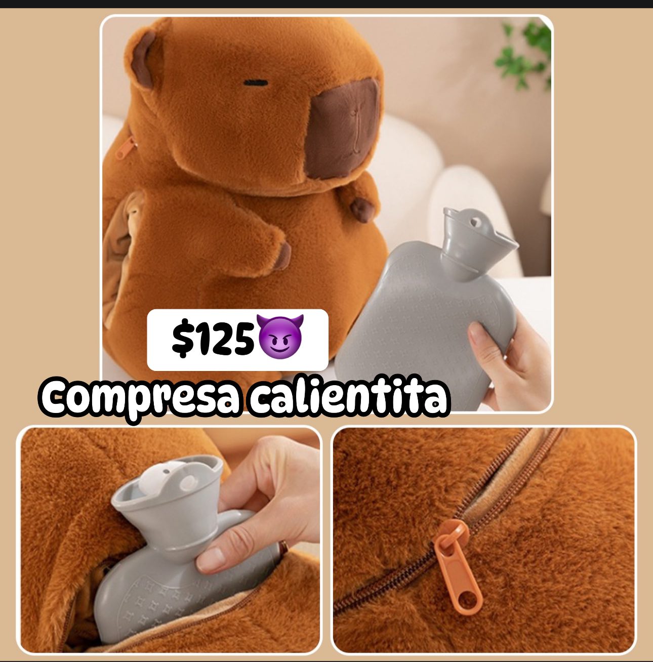 CAPIBARA COMPRESA CALIENTITA