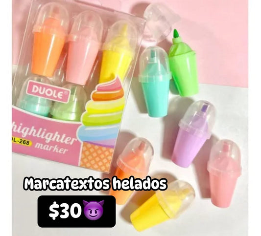 Marcatextos helado