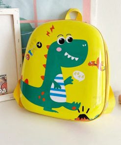 Mochila infanti dinosaurio amarrilla