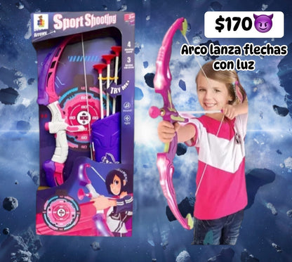 Arco lanza flechas con luz